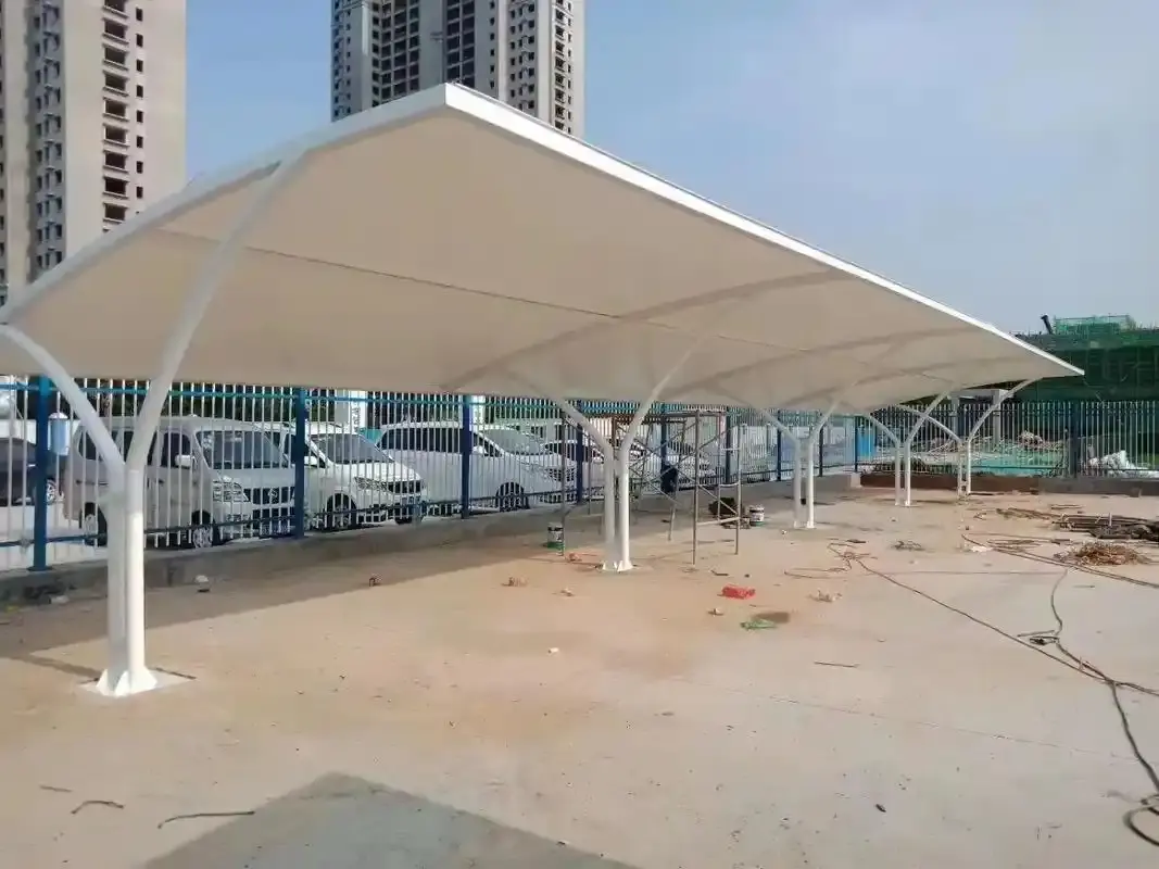 贵州麻江园区停车棚为何生锈漏水?选购膜结构先避开这三个坑